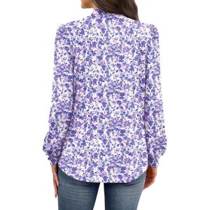 Chemisiers d'hiver personnalisés de haute qualité pour femmes, imprimés par sublimation, respirants, à col montant, pour le travail - Product Image 2