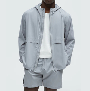 Ensemble court d'hiver sur mesure pour homme, style urbain, haute qualité, respirant, en polyester/nylon, coupe-vent, survêtement 2026 - Product Image 4