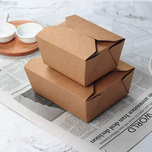 Cajas de Hamburguesas Desechables al por Mayor, Cajas de Papel Corrugado para Empacar Hamburguesas y Bocadillos con Logotipo - Product Image 3