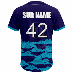 Custom Sublimated <b>Baseball</b> Uniform Jersey Set Breathable Polyester Quick Dry Half Summer Team Sportswear OEM Wholesale Unisex - Product Image 3