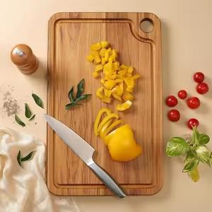 Planche à découper en bois Kitchen Mate, planche à découper en bois massif pour légumes, viande, fruits, préparation des aliments - Product Image 5