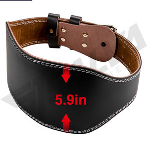 100% Original Leather Buckle Heavy Duty Strong Gym Belt Weightlifting Bodybuilding Powerlifting <b>Back</b> <b>Support</b> Non-Slip Fitness - Product Image 3