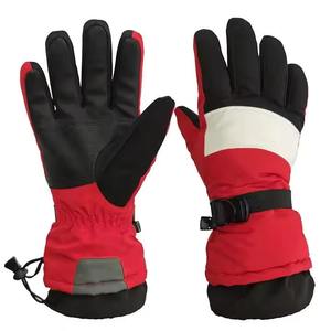 Gants de ski personnalisés, élégants et tendance, doublés de polaire, gants de sport d'hiver en cuir d'agneau et de chèvre pour le snowboard - Product Image 1