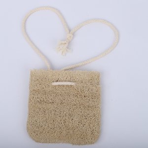 Biodegradable loofah sponge luffa soap saver pouch loofah shower pouf gentle bath <b>scrubbing</b> bags - Product Image 3