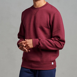 Sweat-shirt à capuche gris pour homme, couleur unie, en molleton de coton, pull décontracté à manches longues, coupe classique, pour l'automne - Product Image 5