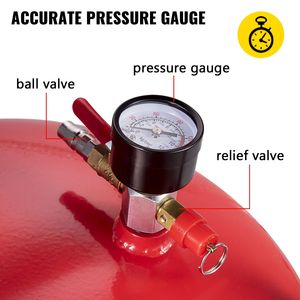 Réservoir de vidange d'huile usagée portable de 20 gallons, draineur pneumatique pour le vidange d'huile, outil de réparation automobile, conteneur de transfert de liquides et de carburant - Product Image 3