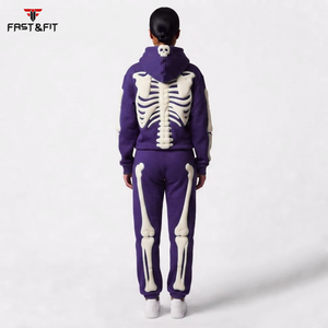 Vêtements de sport légers à capuche pour le streetwear, design personnalisé, vêtements de sport respirants, ensembles de survêtements, vêtements de gym, jogging pour hommes - Product Image 5