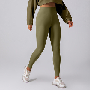 Leggings de Cintura Alta para Mujer, Spandex/Poliéster, Transpirables, Sin Costuras, de Longitud Completa, Diseñados para Entrenamiento Físico, Uso Diario Activo - Product Image 6