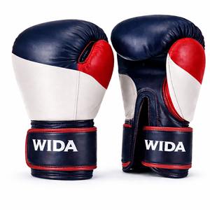 Guantes de Boxeo Muay Thai Profesionales con Logotipo Personalizado, de Cuero, Antideslizantes, con Correa de Muñeca Ajustable, Cómodos y de Secado Rápido, para Artes Marciales - Product Image 6