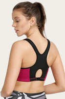 Ensemble soutien-gorge de sport grande taille à motifs floraux, bretelles en Y, respirant, écologique, en Spandex/Nylon imperméable, avec coussinets amovibles