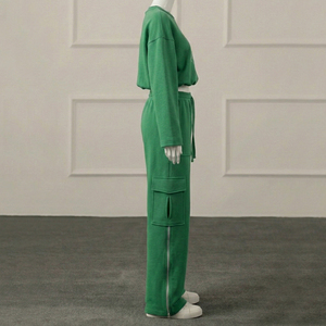 Conjunto Deportivo Personalizado de Alta Calidad, Pantalones Deportivos con Corte Acampanado, Sudadera con Capucha para Mujer, Pantalones de Felpa, Trajes Deportivos Lisos para Chicas, Tallas Grandes 2 - Product Image 4