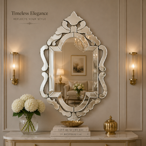 Espejo de Pared Decorativo de Lujo Estilo Barroco Veneciano, Espejo con Marco Ornamentado Vintage, Espejo Decorativo de Vidrio para Sala de Estar, Dormitorio, Pasillo - Product Image 4