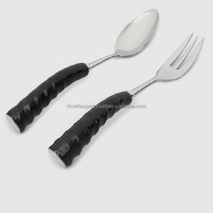 Juego de cubiertos artesanales RF DE LA India de la mejor calidad con mango de resina y mármol pulido a mano para obsequios - Product Image 5