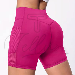 OEM Service Custom Made Women's High Quality 100% Stretch Breathable Quick Dry Active Compression <b>Tummy</b> <b>Control</b> Shorts - Product Image 6