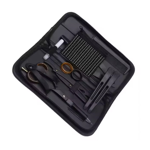 Kit de Tijeras de Peluquería de Alta Calidad en Color Plateado, 6 Piezas, Hermosos Kits de Peluquería con Estuche de Cuero con Cierre - Product Image 6