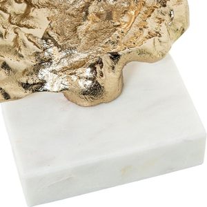 Abstract Gold Plated Aluminum Sculpture Irregular Shape Handmade Modern Eco-Friendly Durable Art Tabletop <b>Decor</b> for Living Room - Product Image 2