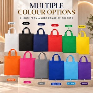 Sacs de courses non tissés de qualité supérieure |   Sacs fourre-tout réutilisables personnalisés avec poignées, écologiques, recyclés, impression de logo, plusieurs couleurs et tailles - Product Image 2