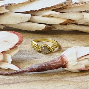 Fashionable Angle Wing <b>Ring</b> Labradorite Brass Gold Plated <b>Ring</b> Bird Wing <b>Statement</b> <b>Ring</b> Boho Handmade Wholesale Dainty Wing <b>Ring</b> - Product Image 1