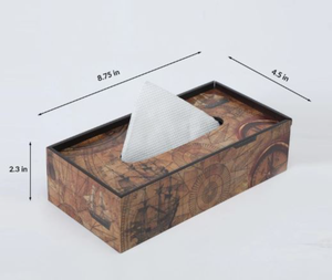 MDF Eco-Friendly Design for Home hotel <b>table</b> <b>cars</b> Use Printed Wooden Floral Pattern Handmade Wood Tissue Box with printed - Product Image 6