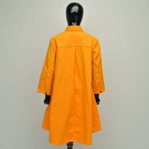 Vestidos Largos de Verano Color Naranja, Estilo Casual para Mujer, Bordados, con Patrón Sólido, Personalizados OEM, Tela de Algodón, Diseño Asimétrico - Product Image 2