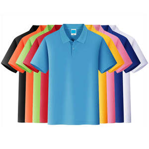 Polo personnalisé pour homme, broderie personnalisée du logo, t-shirt 100% polyester, couleur unie décontractée, manches courtes, coupe classique, polo pour homme - Product Image 2