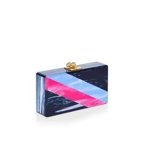 Pochette de soirée pour femme en résine et cristal, accessoire de mode - Product Image 3