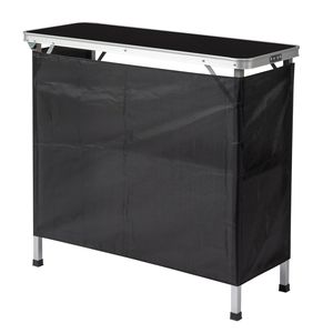Tavolo Bar Pieghevole Portatile da Interno/Esterno con Ripiano e Borsa Nera per il Trasporto, Ideale per Fiere ed Eventi - Product Image 3