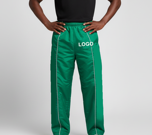 Nouvelle Arrivée Pantalon Homme Streetwear en Laine Coupe Droite Décontracté avec Broderie Personnalisée et Passepoil, Coupe Ample Jambe Large, Logo Lavé, Style Vintage - Product Image 5