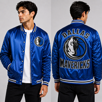 Maßgefertigte Minnesota Timberwolves Marineblaue Satin-Collegejacke mit Gesticktem Logo Bomberjacke für Herren Großhandel OEM Teamwear Streetwear Fabrik USA