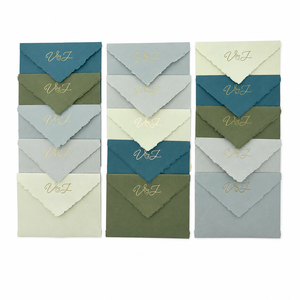 Papeles artesanales de primera calidad con bordes irregulares y un elegante acabado texturizado, ideales para invitaciones, papelería y manualidades. - Product Image 1