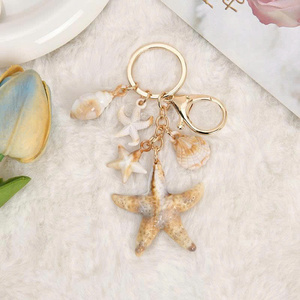 Seashell Keychain <b>Ocean</b> Theme Acrylic Pendant Fashion Key Ring Beach Style Gift Accessory - Product Image 1