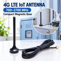 Antena IoT 4G LTE 700-2700MHz dengan Dudukan Magnetik Kompak dan Kabel Eksternal untuk Modul Seluler dan Router