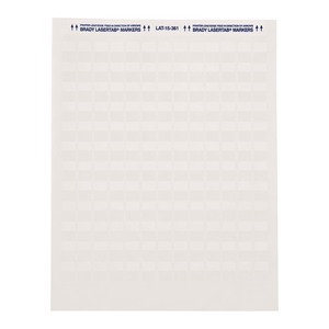 Étiquettes en polyester auto-laminantes Brady LaserTab pour l'identification des échantillons et de l'équipement de laboratoire - Product Image 1