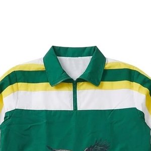 RTS High Demanding Custom Logo Green Yellow White Men's Nylon <b>Wind</b> <b>Breaker</b> Shorts Sets Vintage Outwear Men Set Streetwear Jacket - Product Image 6