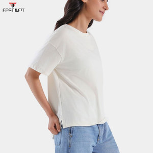 Womens Slim Fit T Shirt Cotton Casual Short Sleeve <b>Top</b> - Product Image 3