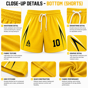 Personnalisation, plusieurs couleurs, respirant, haute qualité, 100% polyester, maillot de volley-ball, design sublimé, uniformes - Product Image 5
