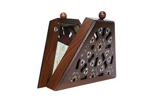 Pochette à main en bois artisanale de luxe avec incrustation de nacre MOP, au style traditionnel élégant, pour mariages, festivals, fêtes - Product Image 6