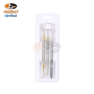 Ensemble d'examen dentaire, kit de diagnostic de base en 3 pièces, acier inoxydable de qualité médicale, instruments chirurgicaux dentaires manuels, soins bucco-dentaires - Product Image 5