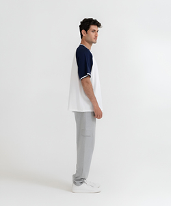 Men's Oversized <b>Raglan</b> <b>Sleeve</b> O-Neck Regular Fit Lightweight 230GSM 100% Cotton Solid Front Short <b>Sleeve</b> Casual Summer <b>T</b>-<b>Shirts</b> - Product Image 3