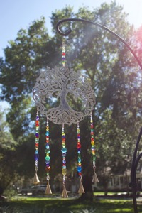 Decorative Metal <b>Tree</b> Hanging Sun Catcher Suitable For Garden Porch Balcony And Outdoor Decoration Handcrafted From India - Product Image 5