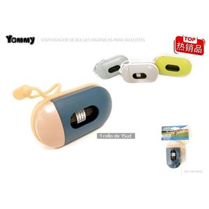 Distributeur de sacs à déjections pour animaux Yommy, 15 sacs, design compact et portable pour chiens et chats - Product Image 1
