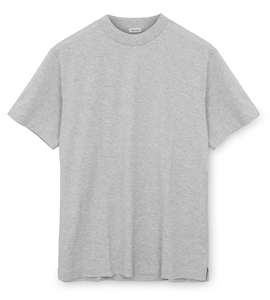 Camiseta de Manga Corta para Hombre, Cuello Redondo, Gris Claro, Tejido de Poliéster/Algodón, Informal, Transpirable, de Secado Rápido, Estilo Urbano Básico para Verano - Product Image 1