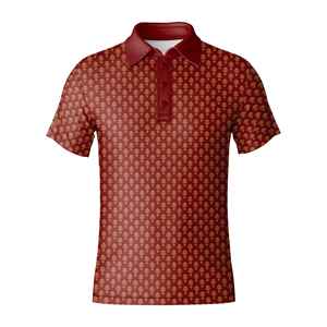 Nouvelle mode masculine, vêtements en tissu lisse, imprimé sur toute la surface, style décontracté, haut imprimé par sublimation, polo - Product Image 5