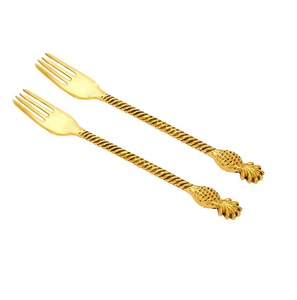 Newly Crafts Brass <b>Fork</b> Best Sale Brass <b>dessert</b> Fruit <b>Fork</b> spoon for Kitchen & Tabletop Royal Crafts <b>Fork</b> - Product Image 3