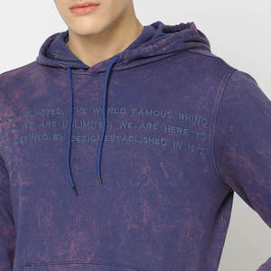 เสื้อฮู้ดโอเวอร์ไซส์ผ้าฝ้าย 100% ล้างสีแบบแอซิดวอช หนานุ่ม ใส่ได้ในฤดูหนาว สไตล์สตรีทแวร์ ป้องกันลม เป็นมิตรต่อสิ่งแวดล้อม - Product Image 4