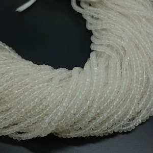 Natural Crystal Quartz Round Beads Wholesale Price Bulk 3MM 5MM Faceted Quartz Gemstone Beads Strand For Jewelry Making Supplies - Product Image 5