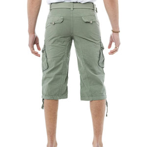 Pantalones Cortos Cargo de Alta Calidad, Personalizados, Casuales, de Cintura Media, para Hombre, Corte Relajado, Color Sólido, Estilo Urbano, con Múltiples Bolsillos - Product Image 2