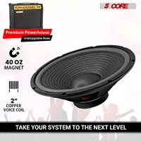 Haut-parleur de remplacement 5 cœurs 15 pouces 450W 4 ohms à faible distorsion pour ampli de guitare électrique