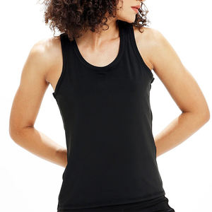 Débardeur sans manches à col rond et larges bretelles pour femme, style hip-hop, en jersey, avec impression personnalisée, vente en gros à bas prix - Product Image 1