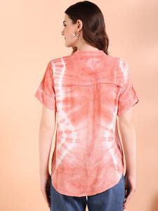 Maaesa Women Rayon Tie-Dye Boutique <b>Top</b> Designer Collection Lightweight Summer <b>Top</b> From India Exporter - Product Image 3